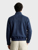 Men's Navy Blue Regular Fit Solid Casual Jacket