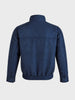 Men's Navy Blue Regular Fit Solid Casual Jacket
