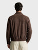 Men's Brown Regular Fit Solid Casual Jacket