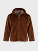 Men's Brown Regular Fit Solid Casual Jacket