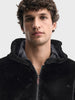 Men's Black Regular Fit Solid Casual Jacket