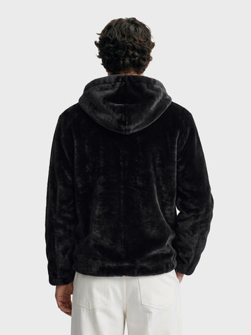 Men's Black Regular Fit Solid Casual Jacket