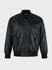 Men's Black Regular Fit Embroidered Casual Jacket