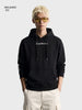Men's Black Relaxed Fit Graphic Printed Casual Sweatshirt