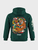 Men's Green Relaxed Fit Printed Casual Sweatshirt