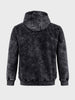 Men's Black Relaxed Fit Graphic Printed Casual Sweatshirt