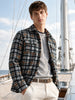 Men's Grey Regular Fit Checkered Casual Shirt