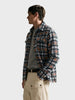 Men's Grey Regular Fit Checkered Casual Shirt