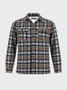 Men's Grey Regular Fit Checkered Casual Shirt