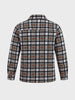Men's Grey Regular Fit Checkered Casual Shirt