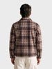 Men's Brown Oversized Fit Checkered Casual Shirt
