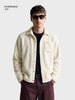 Men's Cream Regular Fit Solid Casual Shirt