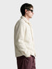 Men's Cream Regular Fit Solid Casual Shirt