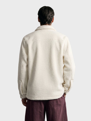 Men's Cream Regular Fit Solid Casual Shirt