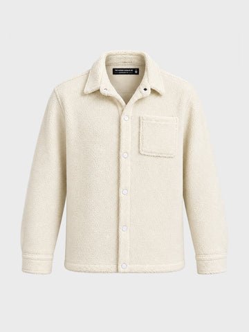 Men's Cream Regular Fit Solid Casual Shirt