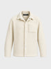 Men's Cream Regular Fit Solid Casual Shirt