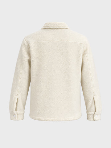 Men's Cream Regular Fit Solid Casual Shirt