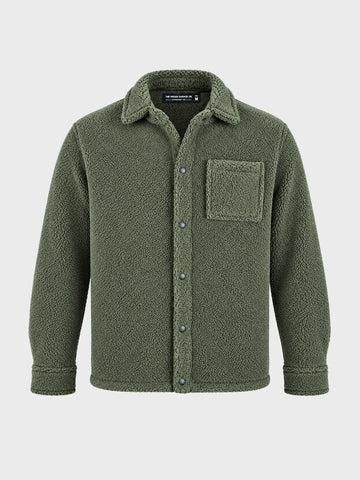 Men's Green Regular Fit Solid Casual Shirt