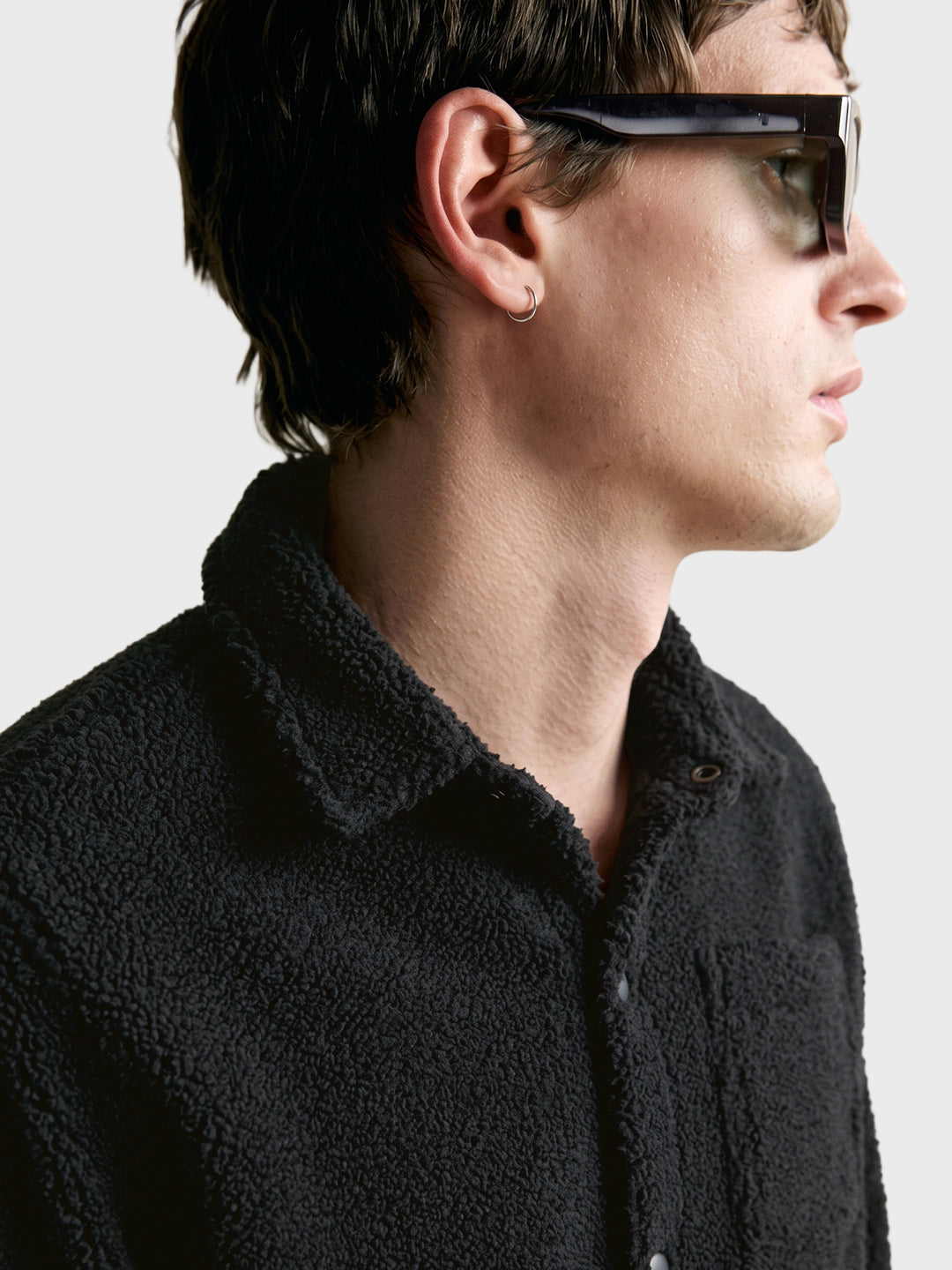 Men's Black Regular Fit Solid Casual Shirt