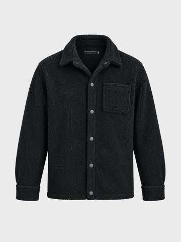 Men's Black Regular Fit Solid Casual Shirt