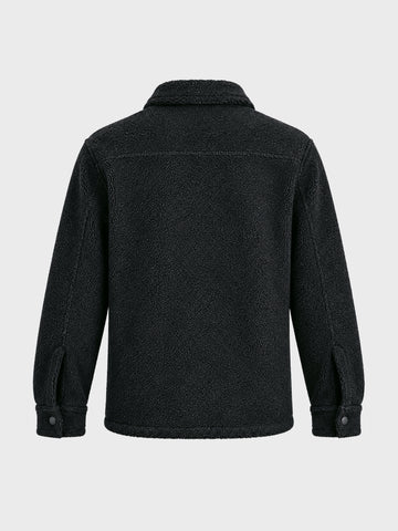 Men's Black Regular Fit Solid Casual Shirt