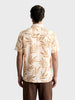 Men's Brown Relaxed Fit Printed Casual Shirt