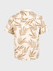 Men's Brown Relaxed Fit Printed Casual Shirt