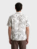 Men's Grey Relaxed Fit Printed Casual Shirt