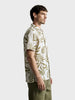 Men's Green Relaxed Fit Printed Casual Shirt