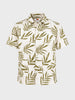 Men's Green Relaxed Fit Printed Casual Shirt