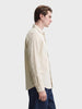Men's Beige Slim Fit Solid Casual Shirt