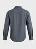 Men's Grey Slim Fit Solid Casual Shirt