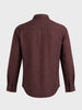 Men's Maroon Slim Fit Solid Casual Shirt