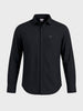 Men's Black Slim Fit Solid Casual Shirt