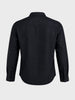 Men's Black Slim Fit Solid Casual Shirt