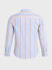 Men's Blue Slim Fit Striped Casual Shirt