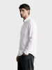 Men's White Slim Fit Striped Casual Shirt