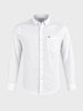 Men's White Slim Fit Striped Casual Shirt