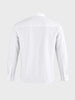 Men's White Slim Fit Striped Casual Shirt