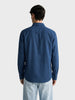 Men's Navy Slim Fit Striped Casual Shirt