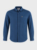 Men's Navy Slim Fit Striped Casual Shirt