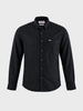 Men's Black Slim Fit Striped Casual Shirt