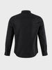 Men's Black Slim Fit Striped Casual Shirt
