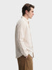 Men's Red Slim Fit Striped Casual Shirt