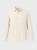 Men's Yellow Slim Fit Striped Casual Shirt