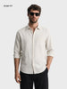 Men's Black Slim Fit Striped Casual Shirt
