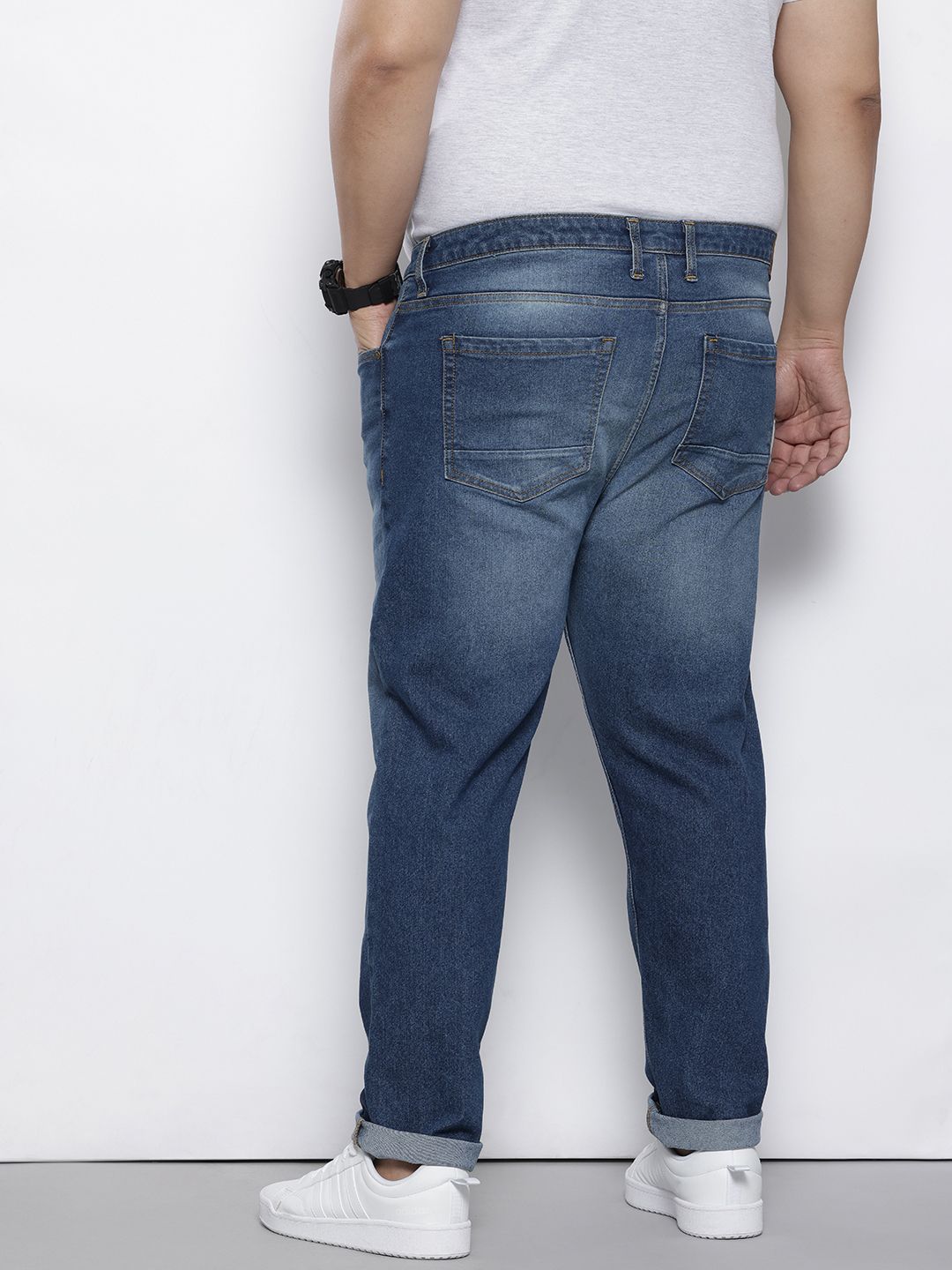 Men's Blue Slim Fit Casual Jeans