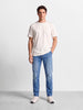 Men's Blue Slim Fit Solid Casual Jeans