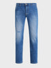 Men's Blue Slim Fit Solid Casual Jeans