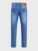 Men's Blue Slim Fit Solid Casual Jeans